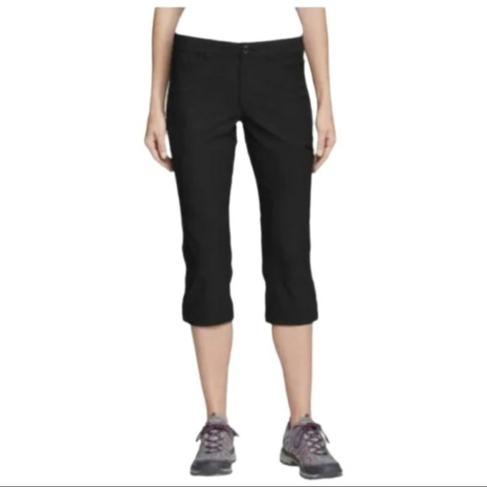 Eddie Bauer women’s Crop Hiking Pants size 8 color Black